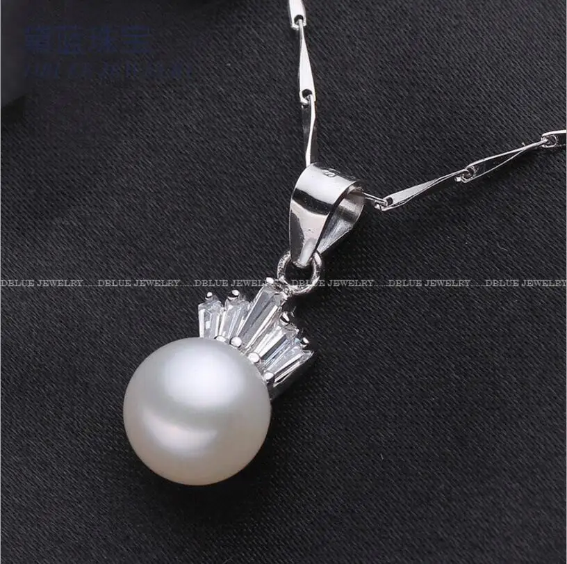 DYY+++409 Natural pearl pendant white flawless crown | Украшения и аксессуары