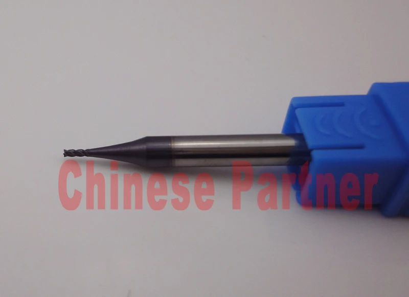 

5pcs 1mm hrc45 D1*3*D4*50 4 Flutes Spiral Bit Milling Tools Carbide CNC Endmill Router bits