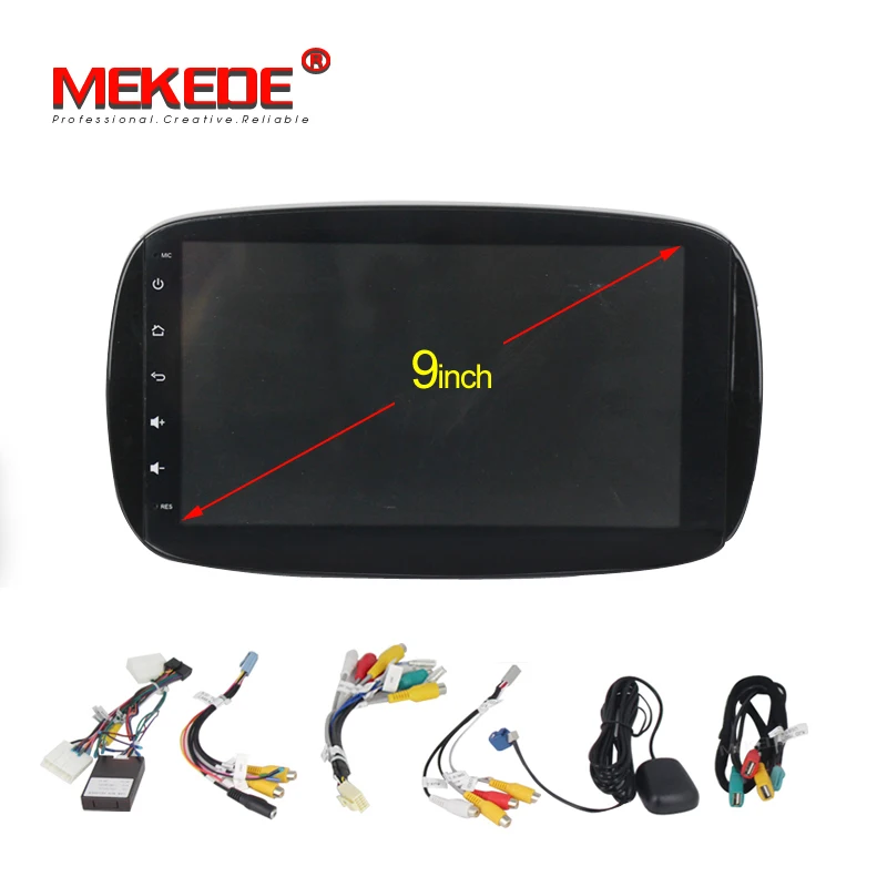Top PX5 Car Android 8.0 Stereo Car DVD GPS Player For Mercedes Benz SMART 2015 2016 Radio BT 4G/Wifi Map 1024*600 4G RAM DAB 1