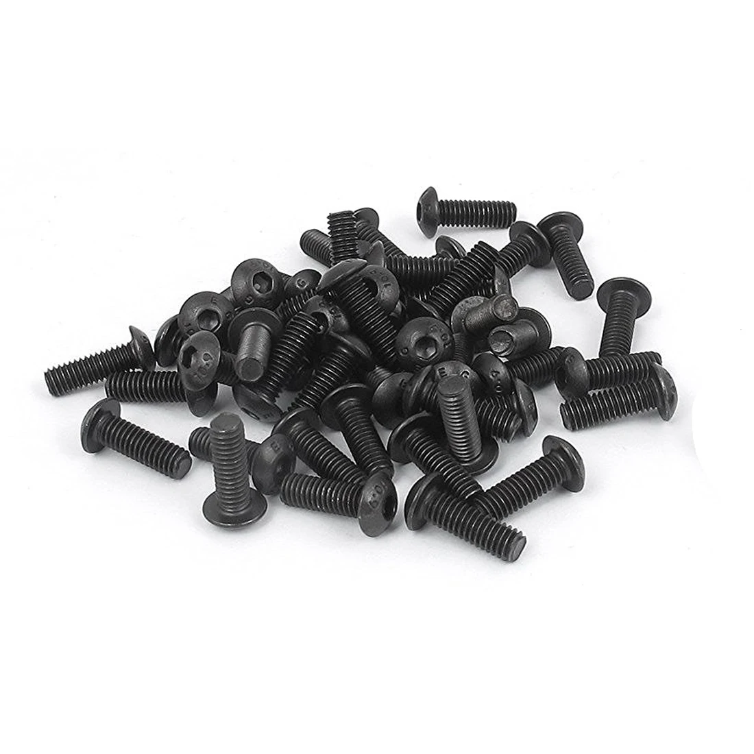 M4 x 12mm Alloy Steel Hex Bolt Socket Head Cap Screws Black 50 Pcsin