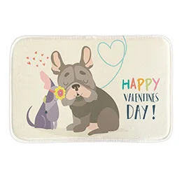 DDVD119 Happy Valentine's Designs Печатный декоративный внутренний коврик Короткие Плюшевые коврики для ванной комнаты мягкие ковры украшения для дома - Цвет: DDVD119
