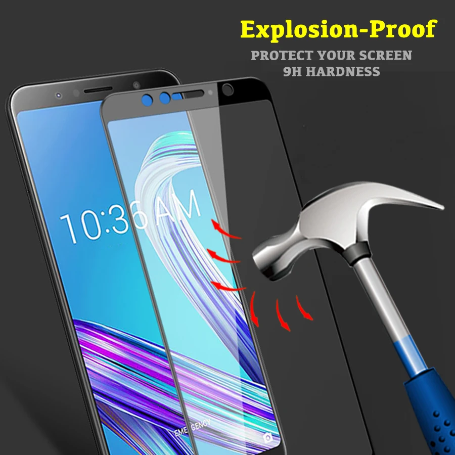 Закаленное стекло для asus zenfone max pro m1 zb602k 5 Lite ZC600KL L1 ZA550KL Защитная пленка экрана ZB555KL