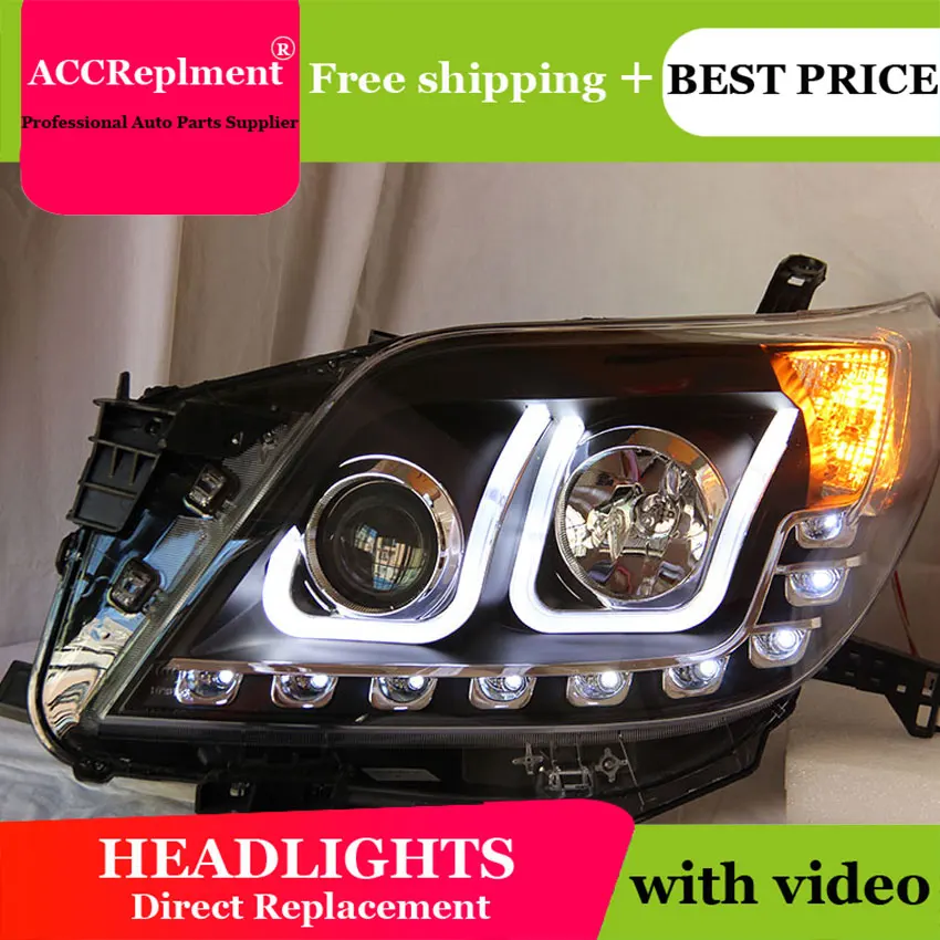 Автомобильный светодиодный фонарь для Toyota Prado F150 2010-2013 СВЕТОДИОДНЫЙ drl H7 hid Q5