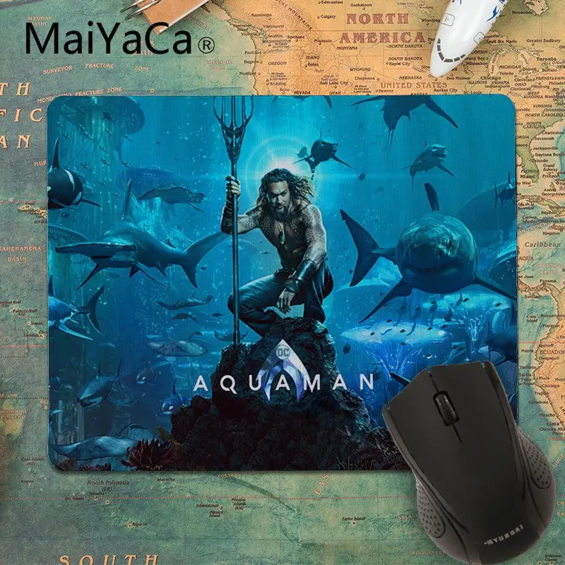 MaiYaCa Aquaman movie индивидуальные коврики для мыши компьютерный Аниме Коврик и