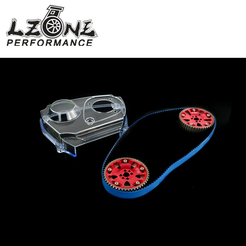 

LZONE - HNBR Racing Timing Belt + Aluminum Cam Gear + Clear Cam Cover For NISSAN Skyline R32 R33 GTS RB25DET