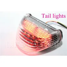 motorcycle parts Tail Brake Light Turn Signals For Kawasaki Ninja ZX-12R ZX1200 2000 2001 2002 2003 2004 2005 clear
