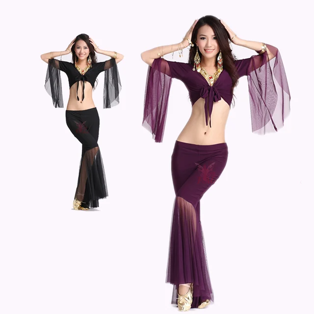 Sublime Conjunto de danza del vientre con mangas