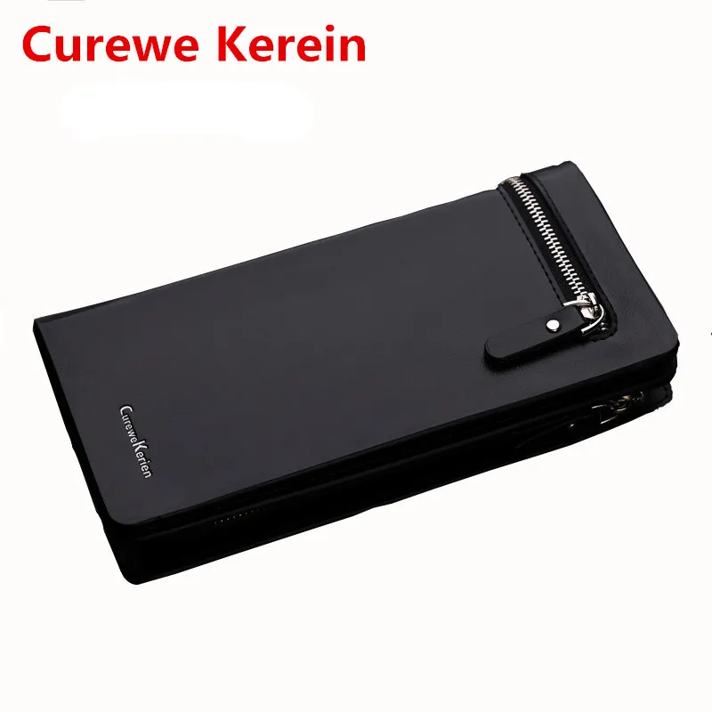 

HNXZXB Wallet New long zipper style Korean men's purse fashion multi-functional business capacity hand bag mobile phone bag