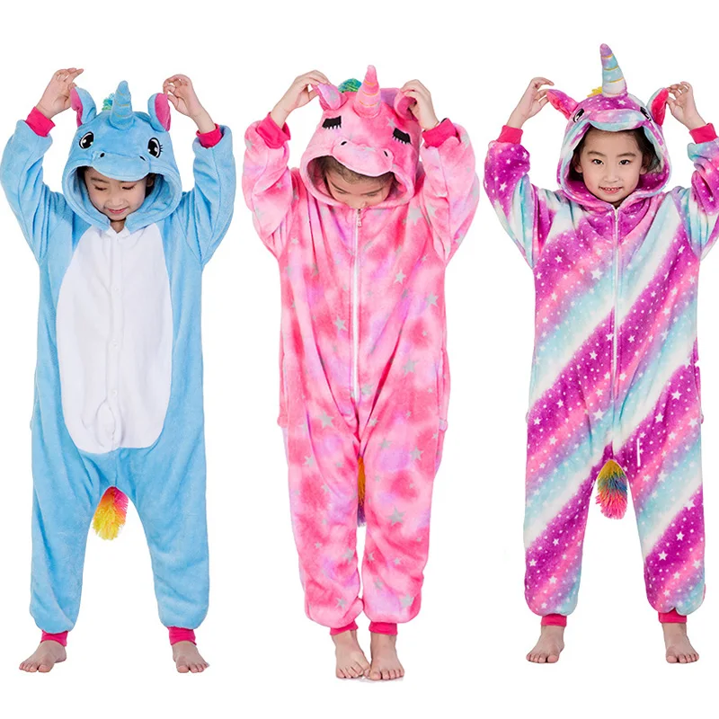 Boys Girls Animal Pajamas Cartoon Stitch Sleepwear Cosplay Children Clothes Winter Unisex Flannel Panda Unicorn Pyjamas Kids Boys Girls Animal Pajamas Cartoon Stitch Sleepwear Cosplay Children Clothes Winter Unisex Flannel Panda Unicorn Pyjamas Kids