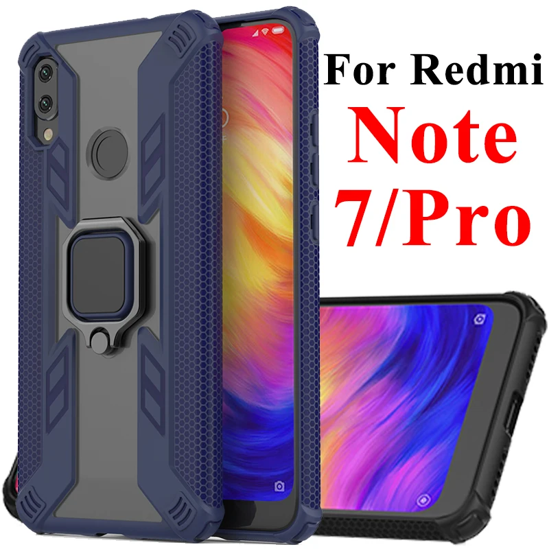 

Redmi Ksiomi Note 7 Case For Xiaomi Note7 Pro Cover Bumper Note7pro 7Note Ring Stand Xiomi Xiami 7note Magnetic Coque Fundas