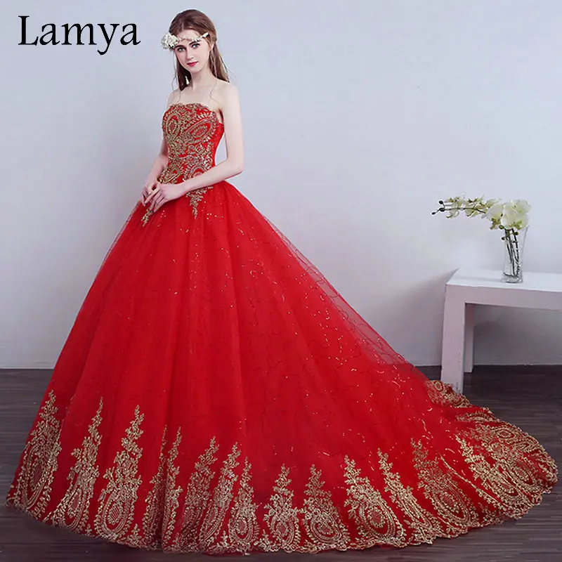 https://ae01.alicdn.com/kf/HTB1oqn9KVXXXXXTXpXXq6xXFXXXE/Embroidery-font-b-Gold-b-font-with-Red-Court-Train-Sweetheart-Wedding-font-b-Dress-b.jpg