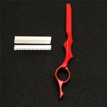 Высокое качество стрижки Филировочная бритва из нержавеющей стали формирующая Бритва для парикмахерских инструмент для укладки