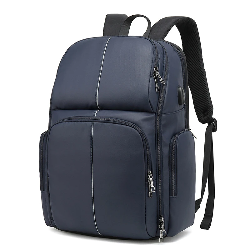

Cool bell large capacity Backpacks Men Business Bags USB Charging male Solid pockets commuting 17.3 inch laptop bags pack