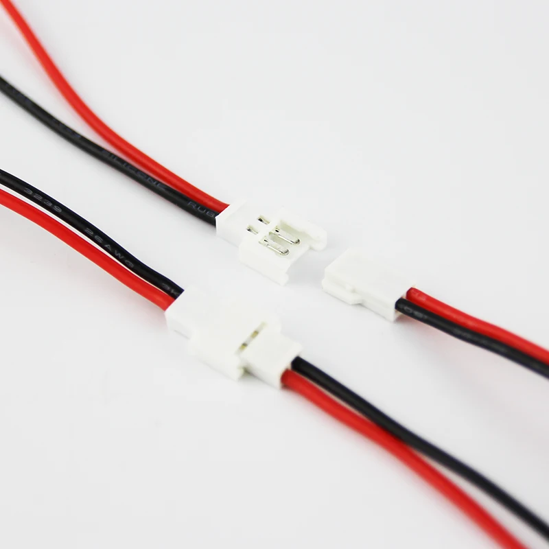 

20 pairs 1S 2 Pins Mirco Model Battery Connector 26awg 15cm for RC Helicopter QAV Multicopter