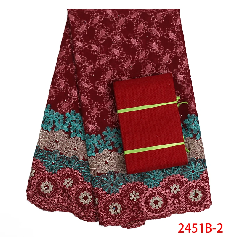 

African Lace Fabric Swiss Voile Laces Fabrics High Quality Cotton Lace Fabric French Lace Fabric For Women Every Dress AMY2451B