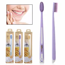 Путешествия Мягкий Уголь пшеничный стебель ручка уход за полостью рта нано-антибактериальная зубная щетка
