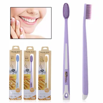 

Travel Soft Charcoal Wheat Stalk Handle Oral Care Nano-antibacterial Tooth brush