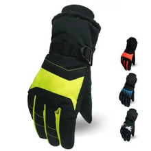 Мужские флисовые лыжные перчатки, перчатки для сноуборда, снегохода, езды на мотоцикле, зимние перчатки, ветрозащитные, водонепроницаемые, унисекс, зимние перчатки