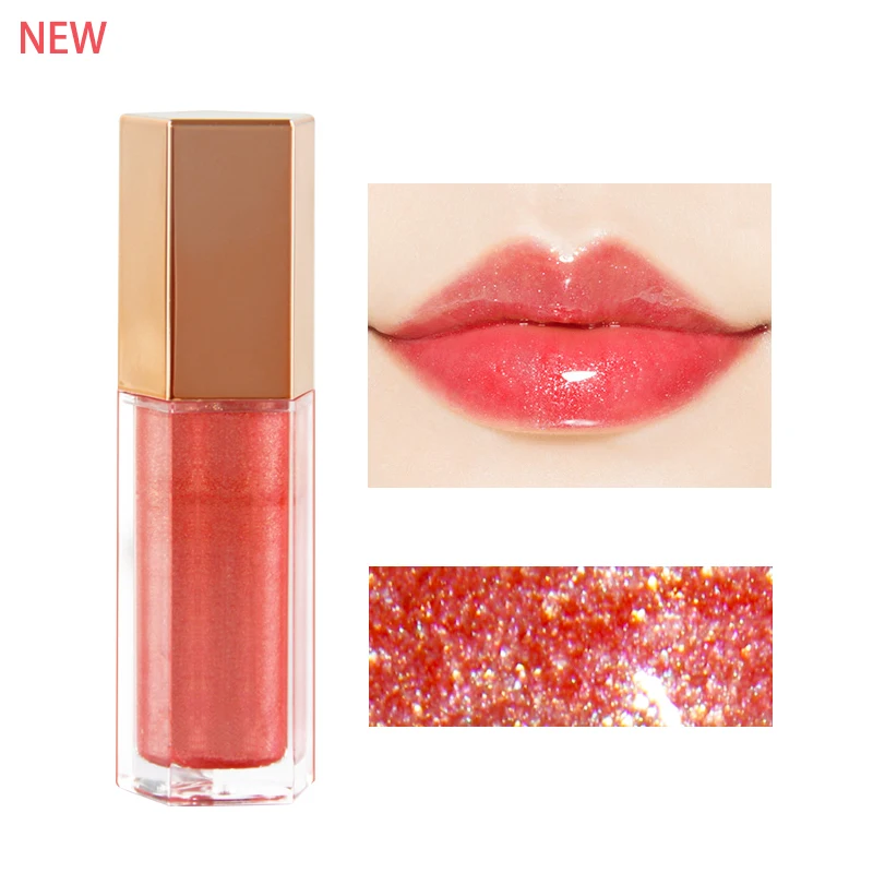 

5 Color Gold onion lip gloss cosmetics Liquid Lipstick Moisturizing Tattoo Lip Gloss Cosmetics