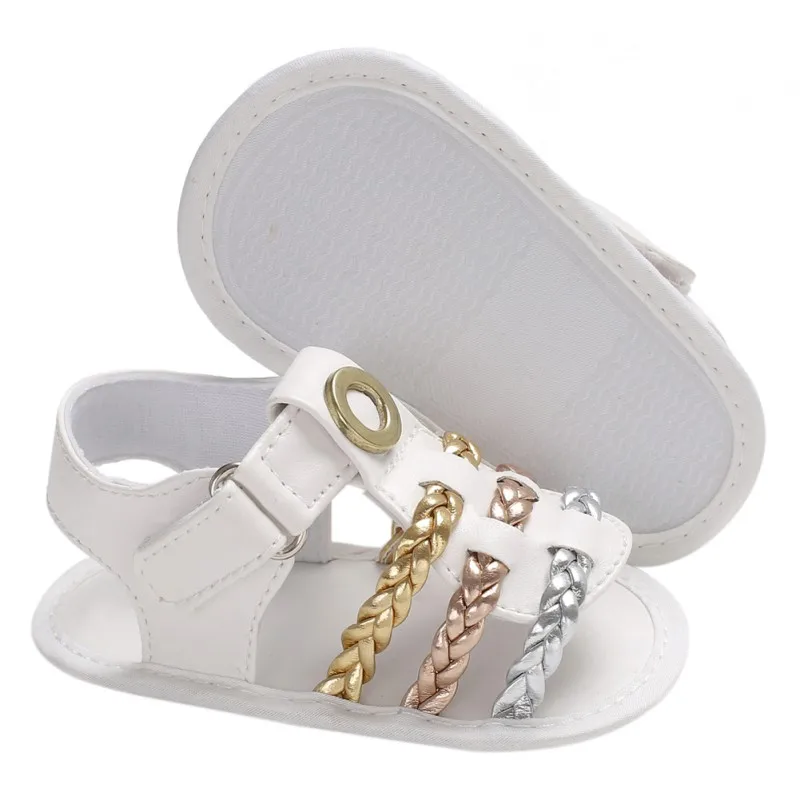 Сандалии из кожзаменителя Летняя детская обувь модные милые босоножки для девочек пляжная обувь для новорожденных для маленьких девочек