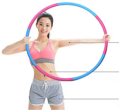 1.2KG Steel Tube Foam Padded Body Massage Fitness Hula Hoop Adult GYM Workout | Дом и сад