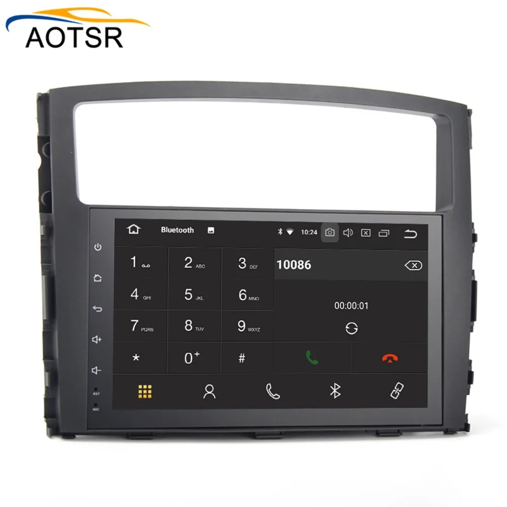 Perfect Android 8.0 car dvd Radio player For MITSUBISHI PAJERO V97 2006-2011 gps navigation car multimedia stereo head unit with 8 core 3