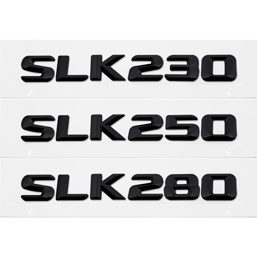 

Car Rear Trunk Badge For Mercedes BENZ SLK230 SLK250 SLK280 SLK300 SLK320 SLK350 W124 W212 Vehicle Sticker Emblem Accessories