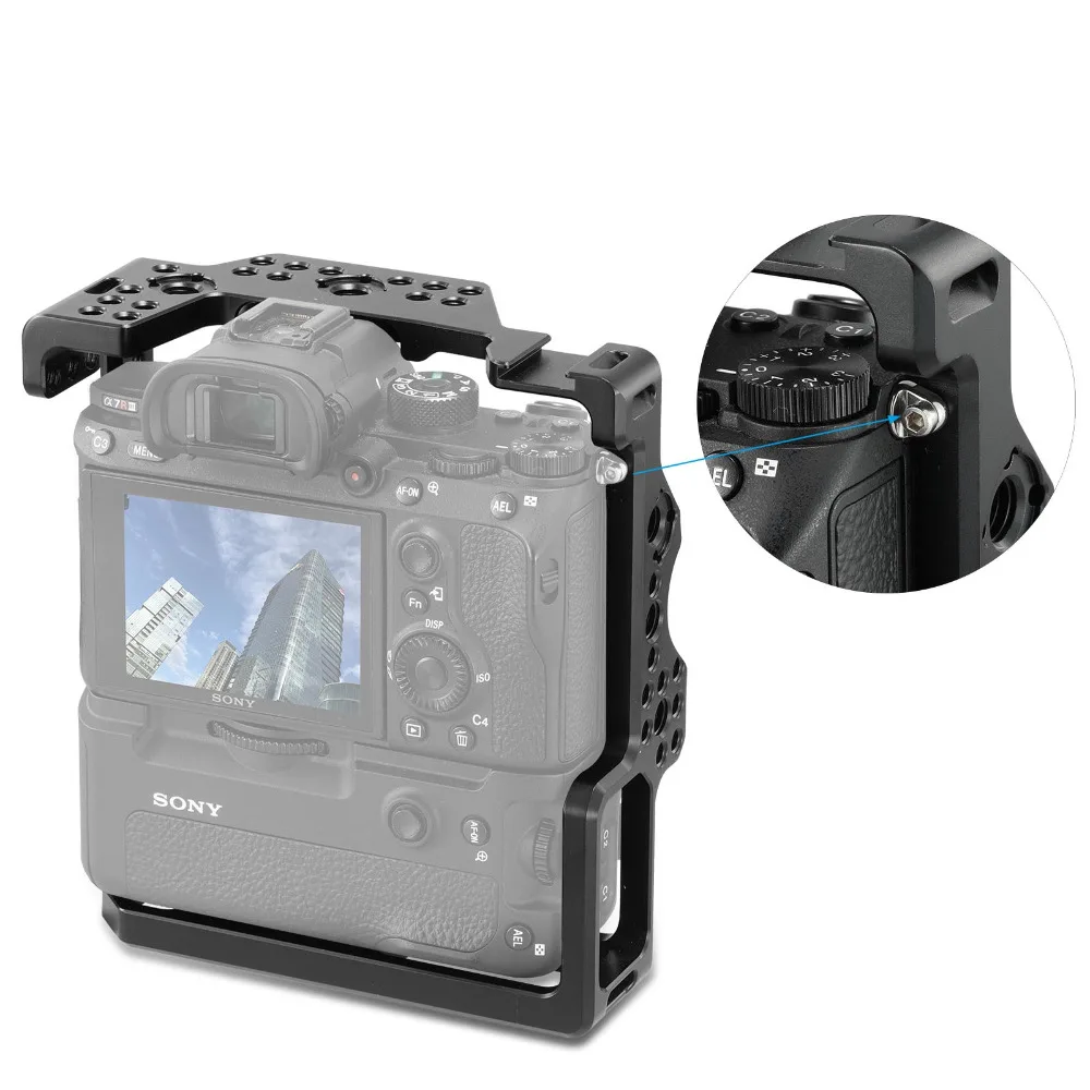 Клетка для камеры SmallRig для sony A7RIII/A7M3/A7III с VG-C3EM вертикальной рукояткой с креплением для холодного башмака для монитора, крепления микрофона