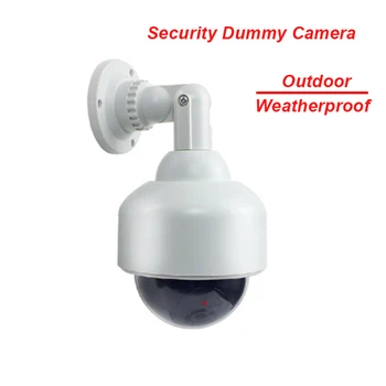 

Fayele Security CCTV Outdoor Weatherrpoof Simulation Fake Camera Dummy Dome Camera Surveillance Cheap Price Dummy Camera W/ LED