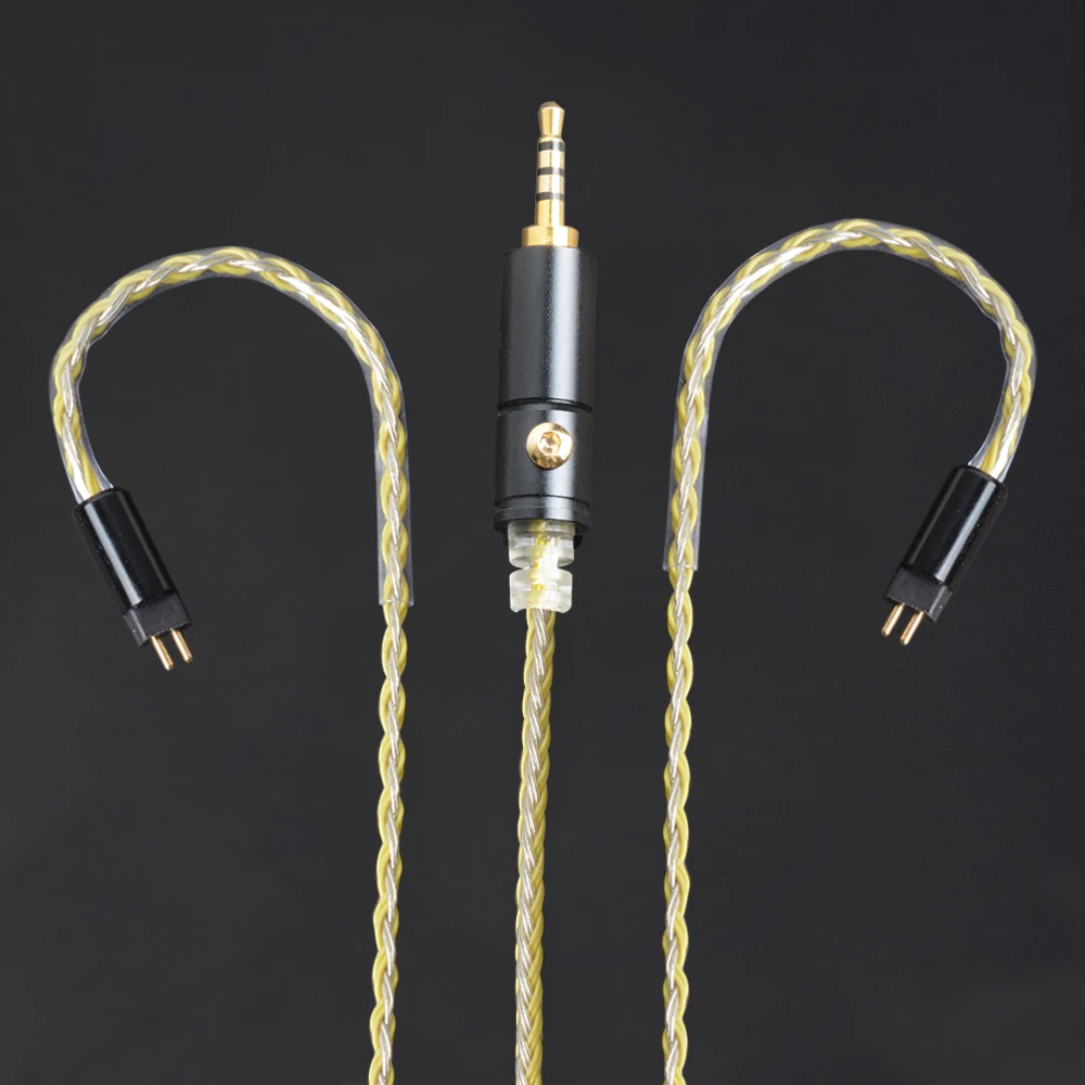OKCSC 0,78 мм 2 Pin 2,5 сбалансированный версия штекер кабеля Замена кабеля наушников обновления Луженая Медный провод посвященный ручной работы