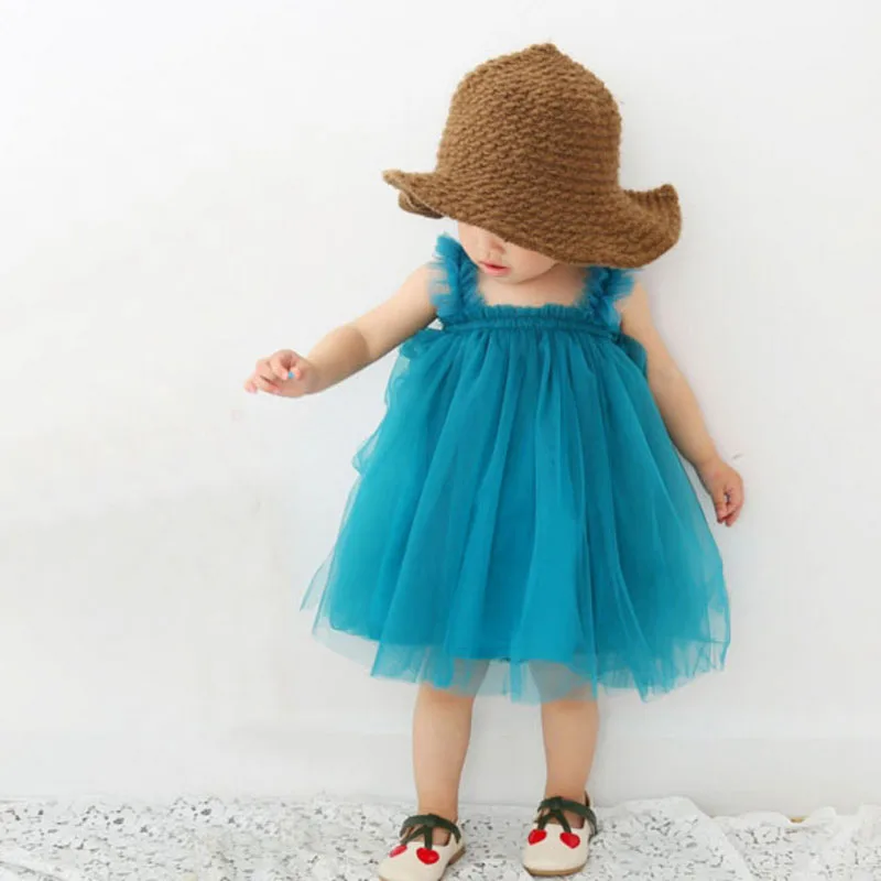 Toddler Baby Girls Dress Kids Summer Style Fluffy Ball Gown Dresses