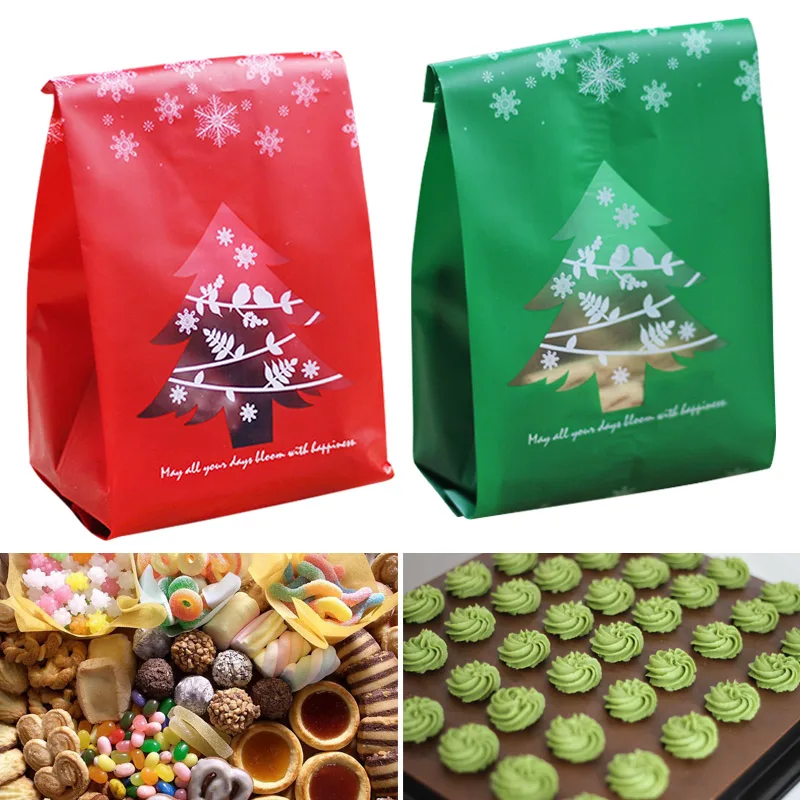

Candy Gift Bag Snowflake Tree Pouch Decoration Durable For Christmas Party Packing E2S