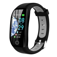 Pulsera inteligente para hombre, mujer, ip68, impermeable, rastreador de fitness, pulsera, monitor de presión arterial, correa de reloj Bluetooth para iOS Android