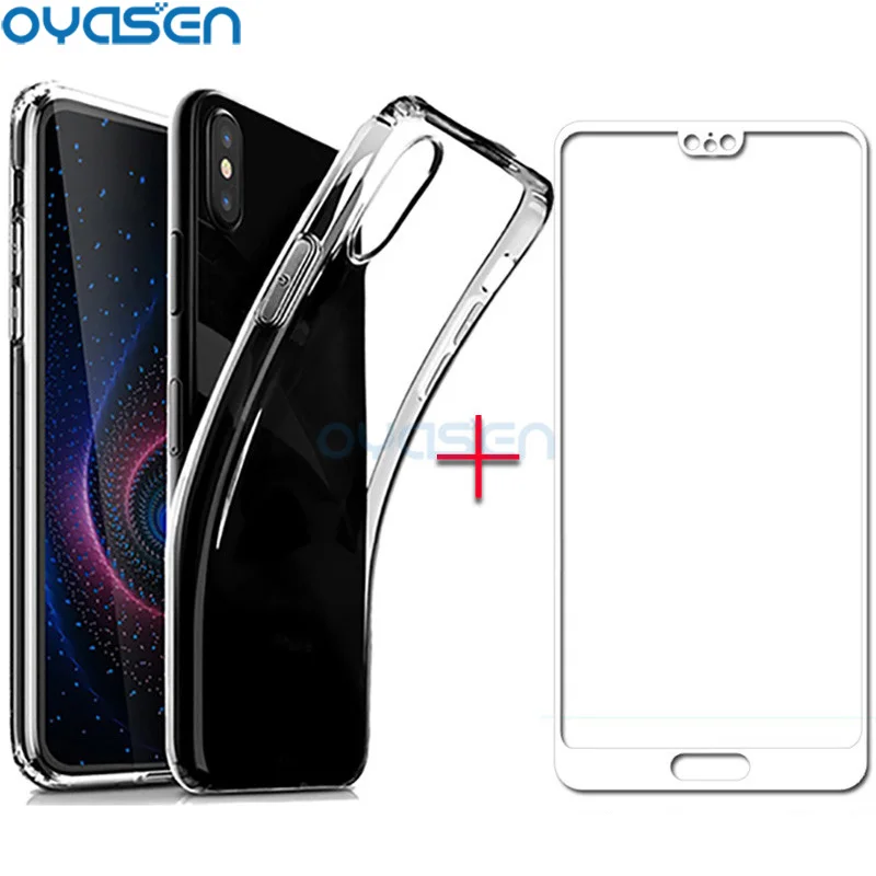 Для Huawei P20 Lite Nova 3e 5 84 дюймов мягкие ТПУ пылезащитные чехлы для телефонов + 9H полное