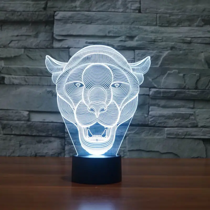 Lion Face 3D LED Light 5