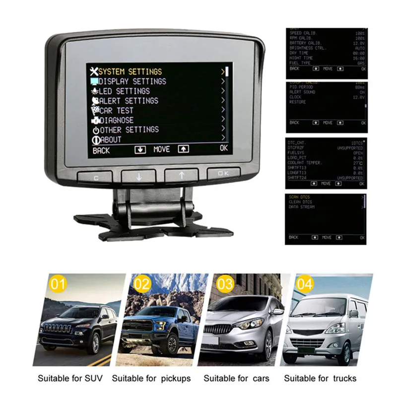 AUTOOL X50 PRO HUD автомобилей Head Up Дисплей OBD2 Авто сканер Скорость Предупреждение