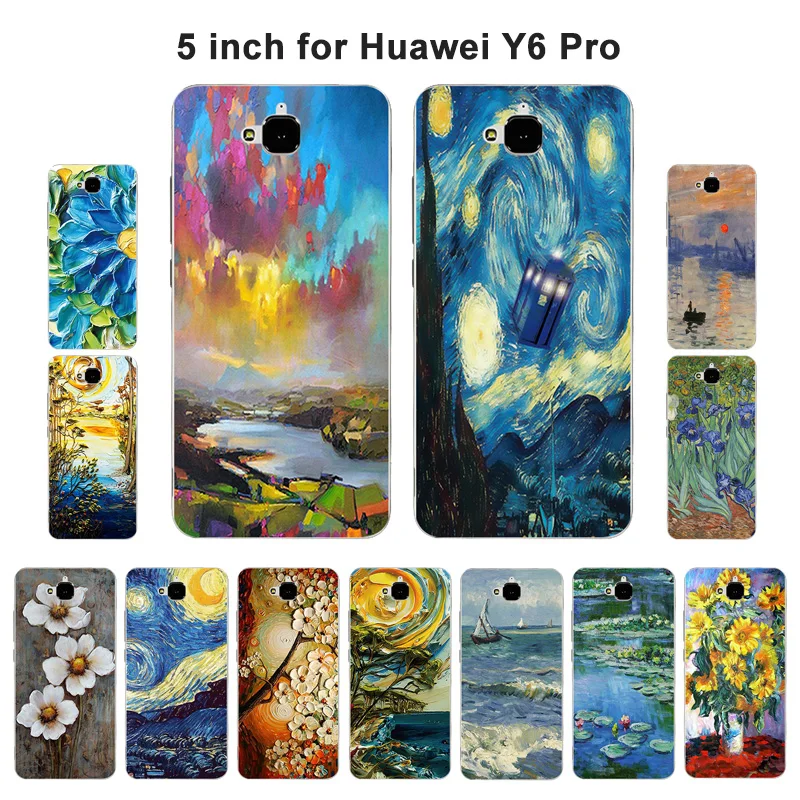 Мягкий чехол для Huawei Y6 Pro / Honor Play 5X Enjoy 5 Holly 2 Plus силиконовый 4C pro|case for huawei y6|case huaweicase