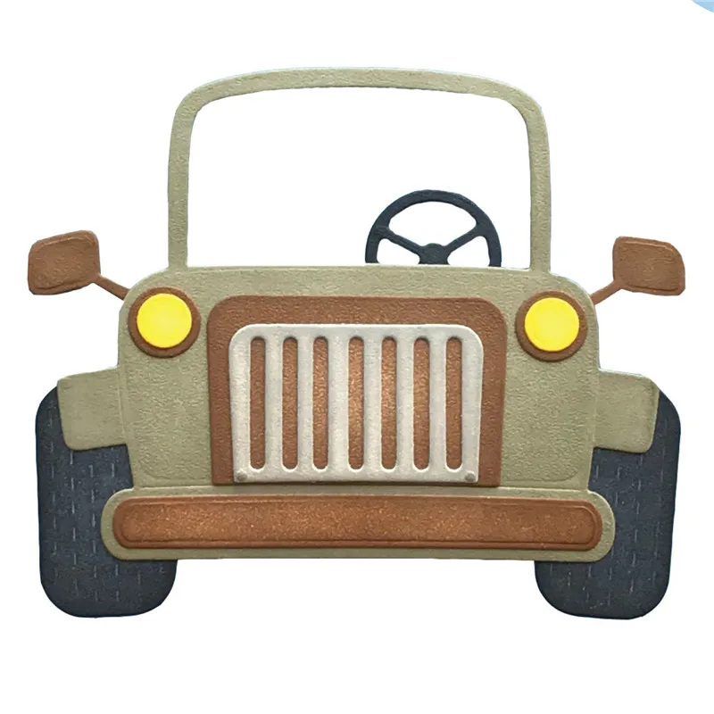 

Naifumodo Metal Cutting Dies Car Safari Scrapbooking 5cs/lot for Craft Card DIY Embossing Cuts New Craft Photo Template