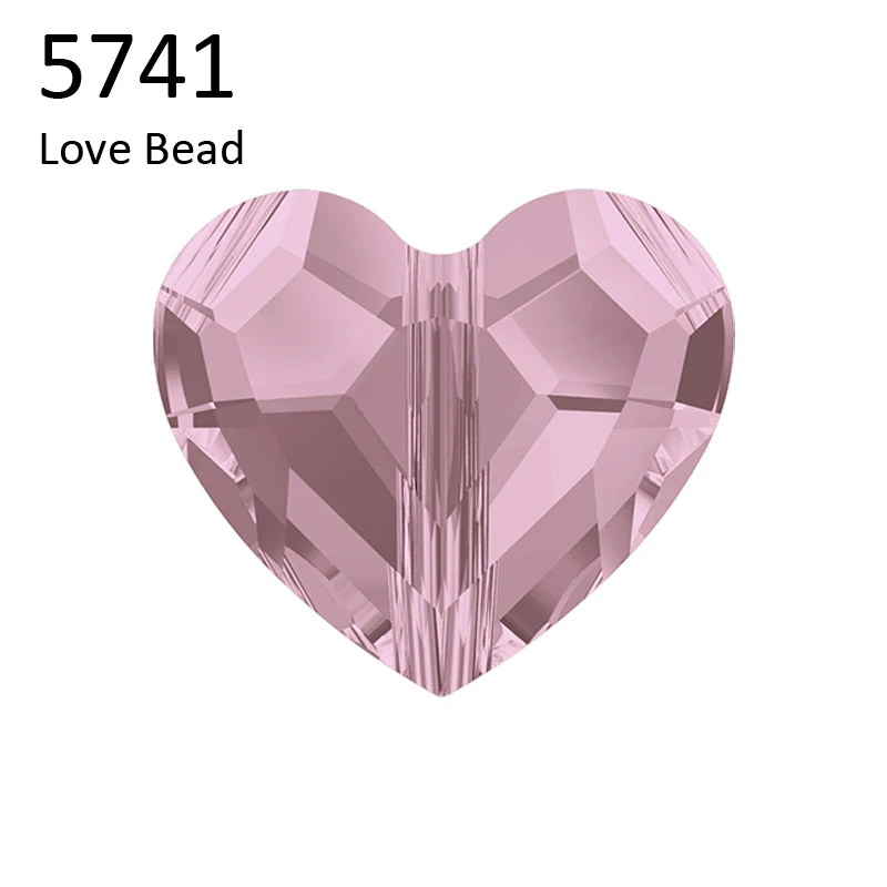 1 шт) с украшением в виде кристаллов от Swarovski 5741 вертикальное отверстие love Heart бисера из Австрии cтразы россыпью "сделай сам" для изготовления ювелирных изделий - Цвет: ANTP