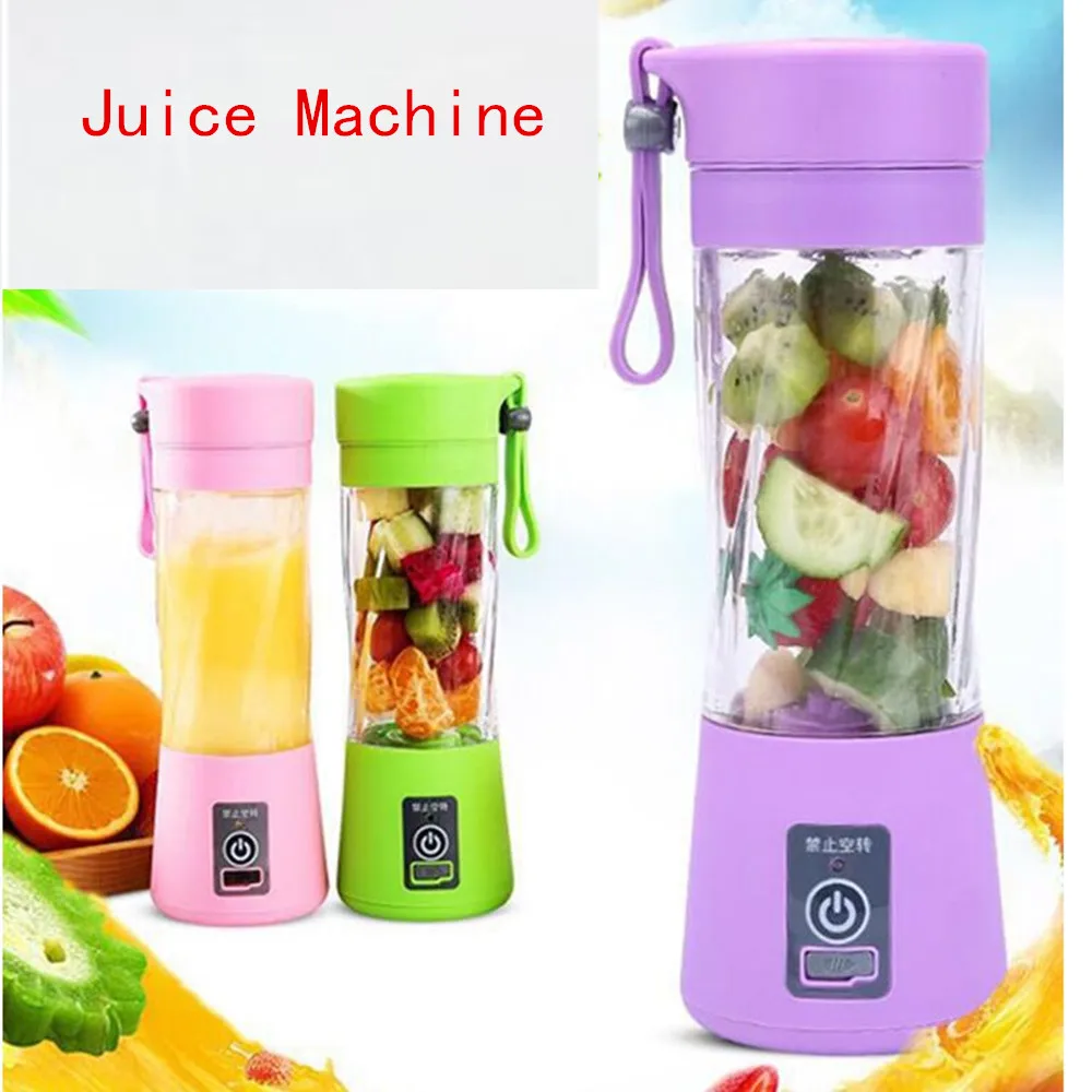 

Portable Blender Juicer Cup Bottle USB Electric Fruit Citrus Lemon Juicer Blender Juice Machine 2/4/6 Blades /5