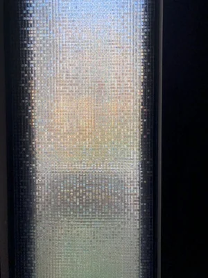Без клея 3D лазерная мозаика матовая стеклянная декоративная оконная пленка для перемещения дверей и окон цветок солнцезащитный козырек наклейки на окна длиной 2 м