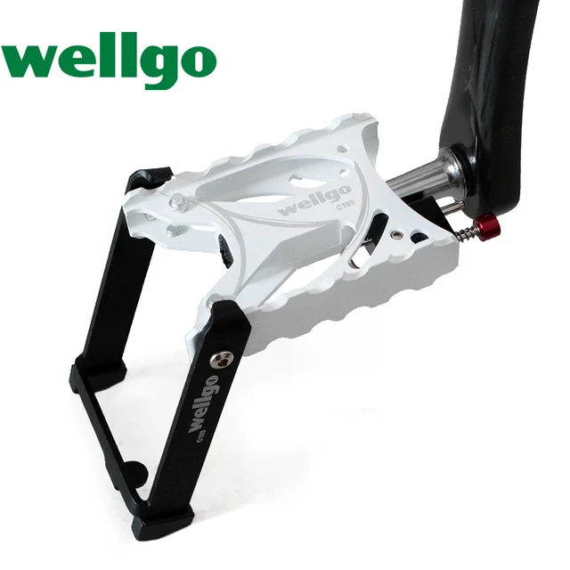 Original Wellgo Folding Bike Pedals Ultra Light Aluminum Alloy CNC