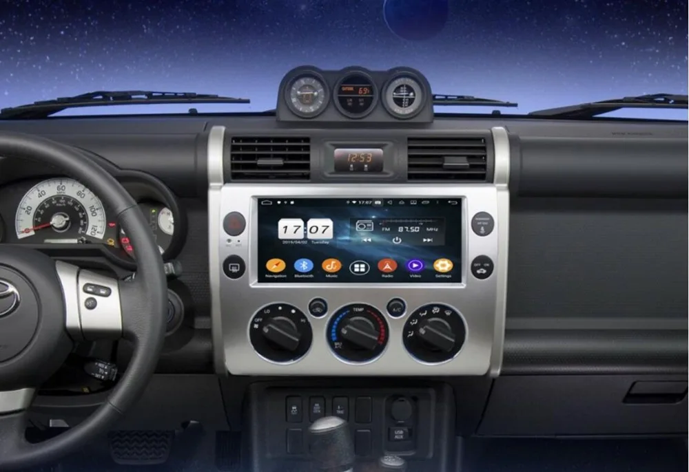 Top 4GB+64GB 8-Core 10.25" Android 9.0 Car Radio DVD Head Unit for Toyota FJ cruiser 2007-2017 GPS Navigation Bluetooth 4.2 WIFI 1