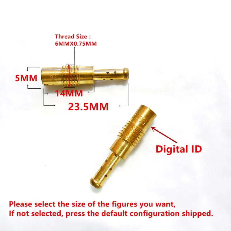 (12pcs pilot jet / pack) Motorcycle Keihin carburetor short pilot jet