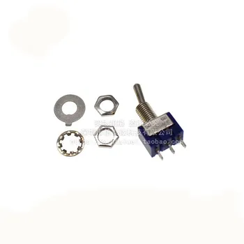 

5pc/LOT Blue Mini MTS-102 3-Pin SPDT ON-ON 6A 125VAC Miniature Toggle Switches MTS-103 3-Pin ON-OFF-ON