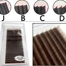 Hbzgtlad все размеры 20 рядов/лоток, коричневые норковые цветные ресницы, Индивидуальные Накладные ресницы норка наращивание ресниц