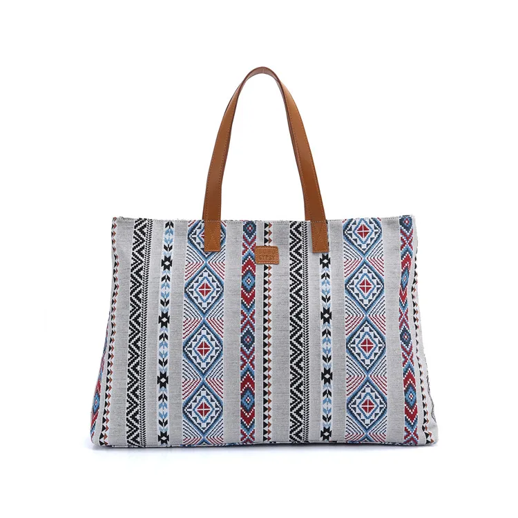 BOHO Gypsy Chic Women Tribal Tote Bag Large Shopper Bag Designer inspired Bohemian Beach BagTravelWeekenderGymMummy Diaper Bag (6)