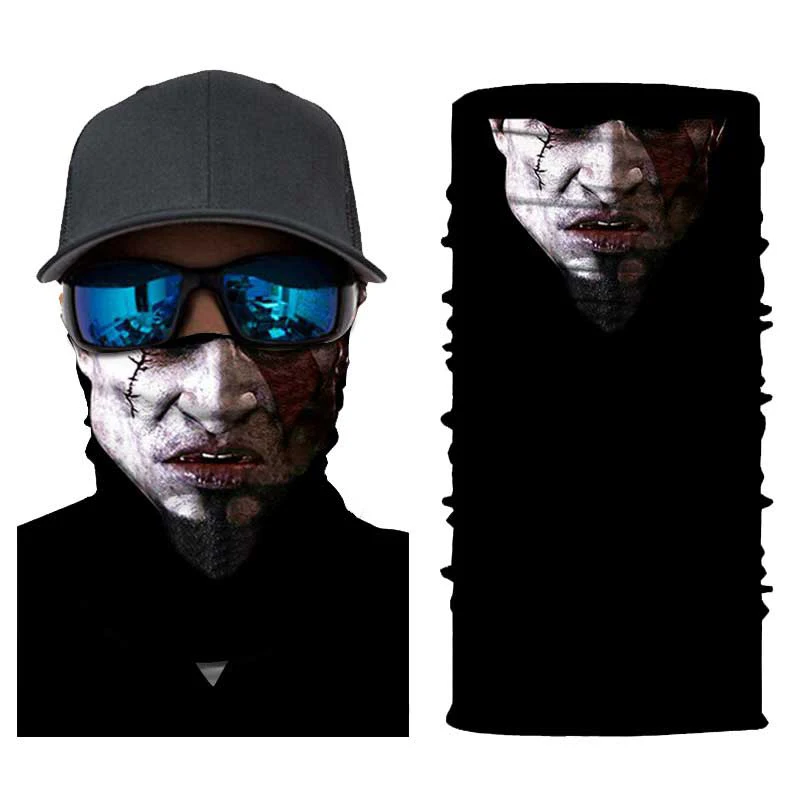 

Joker Headband Balaclavas Foulard Moto Magic Scarf Anti Dust Face Mask Windproof Clown Face Shield Motorcycle Cycling Ski Neck P