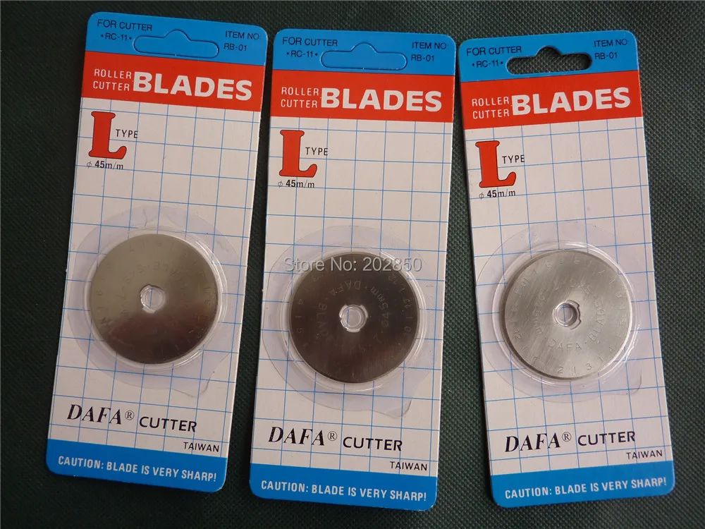 DAFA Garments CUTTER,10 Pcs/LoT,Diameter 45mm,Rotary Blade, Made In