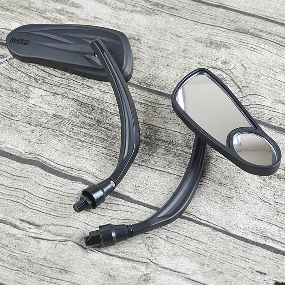 

10mm Oval Motorcycle Back Custom Mirrors Universal Vintage Motorcycle Rearview Mirror Wide angle mirror